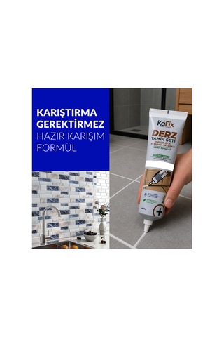Hazır Derz Dolgu Tüpü Beyaz 400 Gr Hızlı Kuruyan Derz Tamir Ve Yenileme Tüpü
