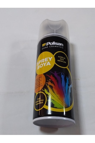 Polisan Sprey Boya Plastik Yüzey 400 ML Mat Siyah