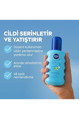 Sun Ferahlatıcı Güneş Sonrası Vücut Spreyi 200ml, Nemlendirici, Aloe, Hyaluron
