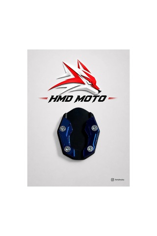 Motosiklet Yan Sehpa Kaydırmaz Pabuc - Düz Yan Plakalı Model - Kırmızı