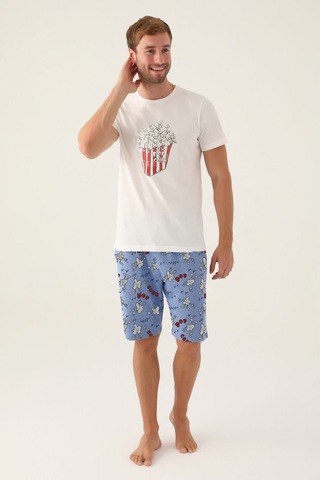 Rolypoly Pop Krem Erkek Bermuda Takım 5274-43018 Krem