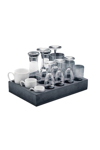 Karavan Ve Tekne İçin 12'li Bardak Tutucu Yatek Karavan Tekne Gri