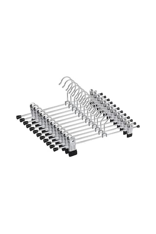 5 Li Metal Pantolon Ve Etek Askısı 360 Dönebilen Kancalı, Ayarlanabilir Çoklu Askı, Dolap İçi Yer Tasarruflu Elbise Askısı, Pantolon, Etek, Şal, Çorap Düzenleyici Set 30 Cm 4 Renk
