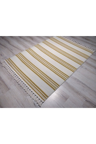 Tarz Wool 20-001Sarı Yün Dokuma Kilim 115X170 Cm