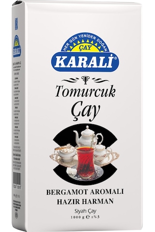Karali Tomurcuk Bergamot Aromalı Siyah Dökme Çay 1 KG
