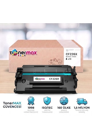 Hp Laserjet Pro M402n Uyumlu Toner Çipli Cf226x 10'lu 9.200 Sayfa