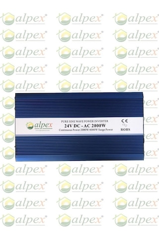 Alpex 2000 Watt 24 Volt Tam Sinüs Inverter