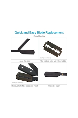 Gajeena Paslanmaz Çelik Erkek Tıraş Bıçağı - Şık Gül Ağacı Sapı İle Hediyelik Şarjsız