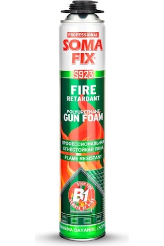 12 Adet 750 Ml Somafix Tabancalı B1 Yangına Dayanıklı Köpük Tabancası Köpük Temizleyicisi Seti