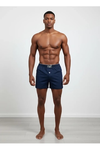 Hüma Huma One Erkek Havlu Bel Düz Boxer Battal Boy 3xl- 6 Adet Lacivert