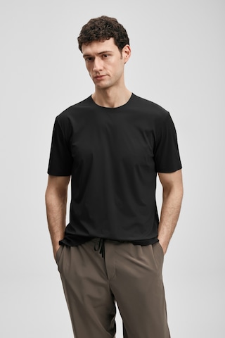 Lufian Nuvor Hi- Tech Performance Dikişsiz T- Shirt Siyah 111020319100100