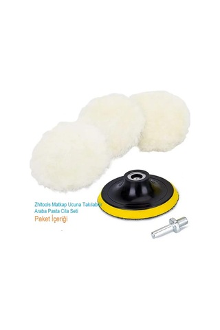 Zhltools Matkap Ucuna Takılabilir Otomobil Pasta Cila Seti