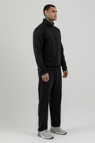 Airlife Sportswear Tam Boy Fermuarlı Erkek Dik Yakalı Eşofman Takımı Siyah