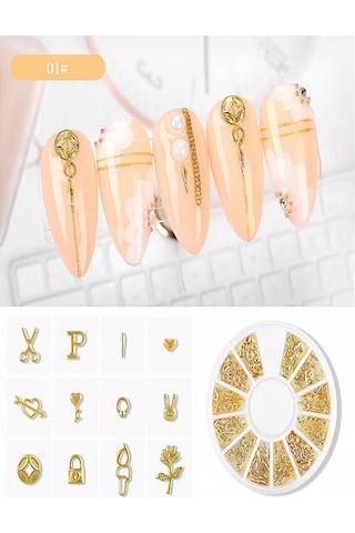 Metal Nail Art Tırnak Süsü F693-01