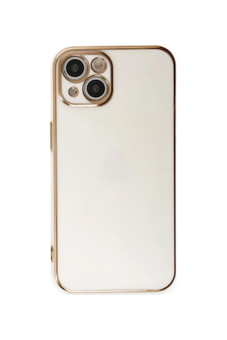 Apple Apple iPhone Uyumlu 15 Kılıf Volet Silikon - Beyaz