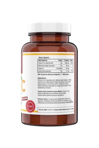 Ncs Vitamin C 1000 Mg Beta Glukan Kuşburnu Çinko 120 Tablet