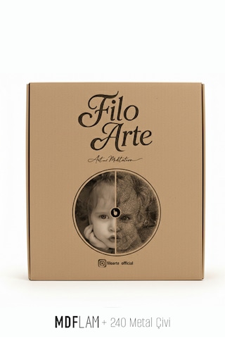 String Art Resimden Tablo Yapma Kiti 0