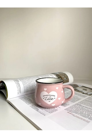 Kupa Fincan Bardak 150 Ml Hediyelik - Pembe Pembe