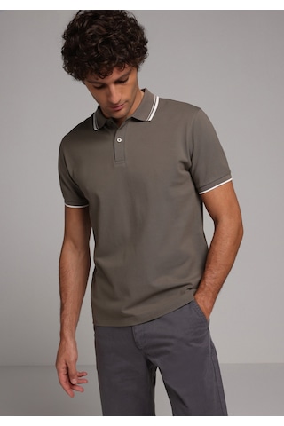 Colin's Colins Regular Fit Polo Yaka Düz Erkek Yeşil Kısa Kol Tişört Cl1080027 Q1.v2 Kha Haki