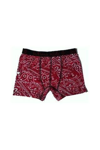 12 Li Paket İntimo Kids Erkek Çocuk Desenli Likralı Boxer 001