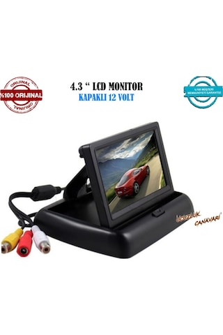 Araç İçi 4.3 İnç 12 Volt Tft Lcd Kapaklı Monitör