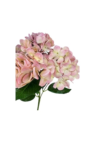 Yapay Çiçek Islak Ortanca Çiçeği Pembe Açık 45cm 5dal Islak Gerçeksi Dokulu Pembe