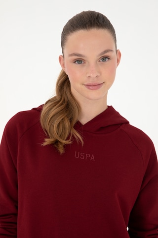 U.S. Polo Assn. Kadın Bordo Kapüşonlu Sweatshirt 50296944-VR014