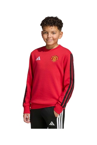 Adidas Çocuk Sweatshirt "manchester United Kids Crew Sweat" Kg6341 Kırmızı
