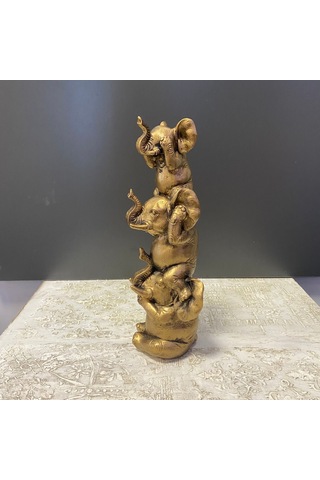 Üst Üste 3 Neşeli Fil Biblo