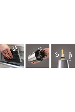 Vacu Vin 3649360 Aktif Soğutucu Elegant Paslanmaz Çelik Kutulu