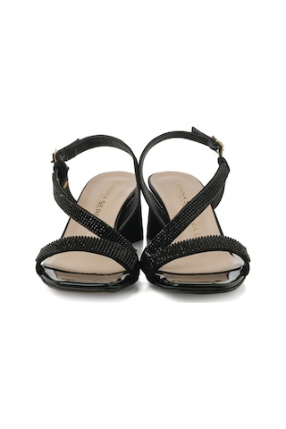 Sandalet Kadın 1c5210dp Donna Serena Camoscio Nero Siyah