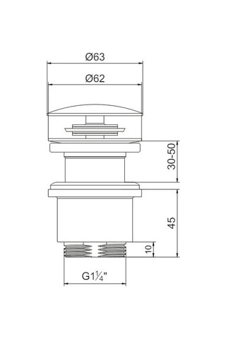 Eca Yak 102199627 Bas Bırak Taşmasız Lavabo Sifon Başlığı Krom