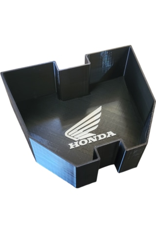 Honda Adv 350 Uyumlu Depo Kapağı Üstü Torpido Bagaj Honda Logolu Beyaz  - Siyah