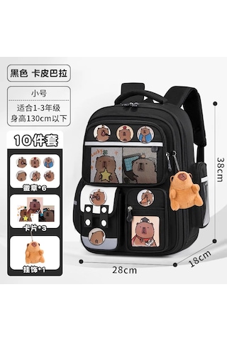 Çocuk Okul Çantaları Erkek Çocuklar Için Sırt Çantası Birincil Büyük Ortopedik Sırt Çantası Su Geçirmez Schoolbag Büyük Kitap Çantası Mochila İnfantil Küçük Siyah