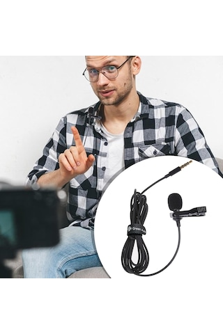 Klipsli Yaka Mikrofonu - Kompakt Yaka Mikrofonu, Taşınabilir