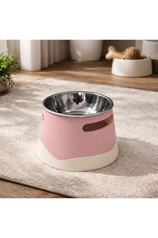 İsime Özel Yükseltilmiş Köpek Mama Kabı Paslanmaz Çelik Hazne, Ergonomik Tasarım
