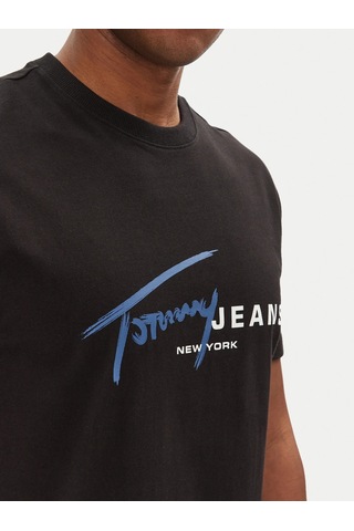 Tommy Hilfiger Tommy Hılfıger Erkek T-shırt Dm0dm20817-bds Siyah