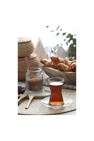 Lav Derin 12 Parça Çay Seti Şeffaf