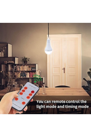 Hfambition Güneş Enerjili Fener Seti 2 Adet: Ip65 Su Geçirmez 7w Led Işık, 5 Mod Sos/parlaklık , 30dk-10saat Zamanlayıcı, 1800mah Pil, Uzaktan Kumanda İle Kamp/acil Durum Işığı