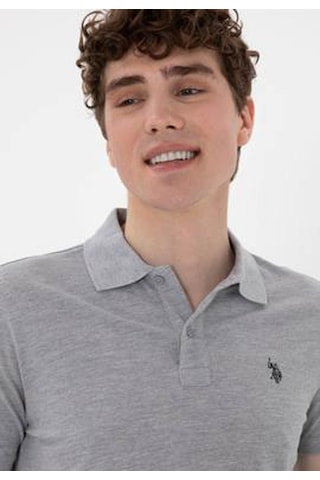 U.s. Polo Assn. Gtp04ıy025 Gri Erkek Polo Yaka T-shirt 2084151 Gri