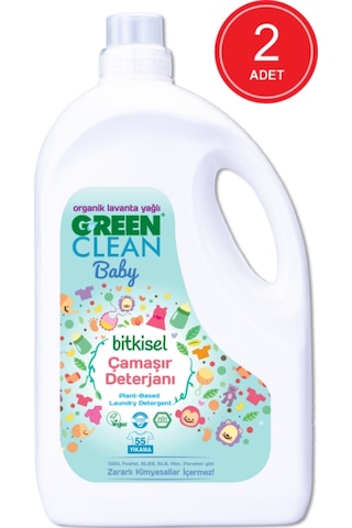 U Green Clean Baby Organik Lavanta Yağlı Bitkisel Çamaşır Deterjanı 2 x 2750 ML