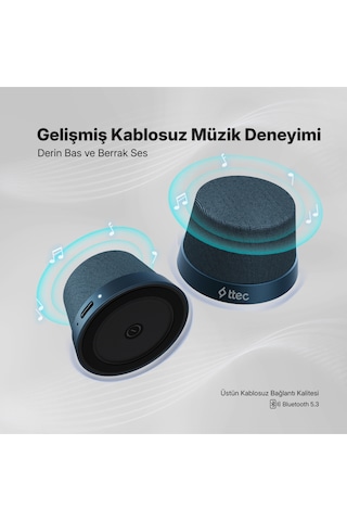 Ttec 2BH13 Vox Mini M Magsafe Uyumlu 2’si 1 Arada Kablosuz Bluetooth Hoparlör