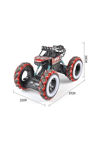 Uzaktan Kumandalı Firewheels Drift Climbing Arazi Aracı Dev Boy Kırmızı