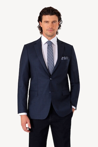 Erkek Lacivert Kahve Kışlık Tek Ceket Kahverengi - Lacivert