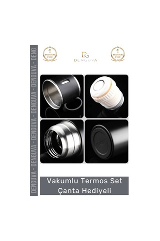 Özel Üretim Paslanmaz Çelik 3 Bardaklı Soğuk Sıcak Termos Vakumlu Termos Set Çanta Hediyeli 550 Ml Çok Renkli 84053039