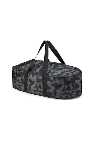 Aubyhe Balık Tutma Botu Depolama Çantası - Siyah Kamo, Su Geçirmez 1000d Oxford Kumaş, Taşınması Kolay Balıkçı Gereci