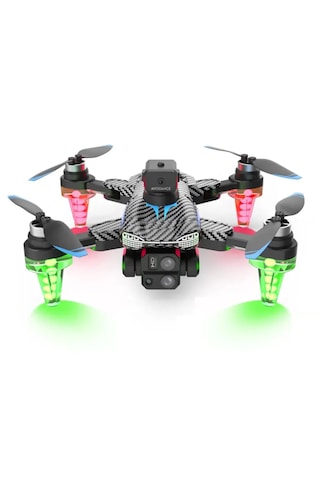 C19s Hd Dual 360 Kamera Katlanabilir Çantalı Drone Seti Karbon