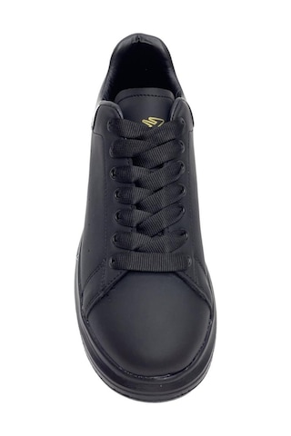 Unisex Yüksek Taban Günlük Spor Sneaker Ayakkabı Siyah-siyah Siyah