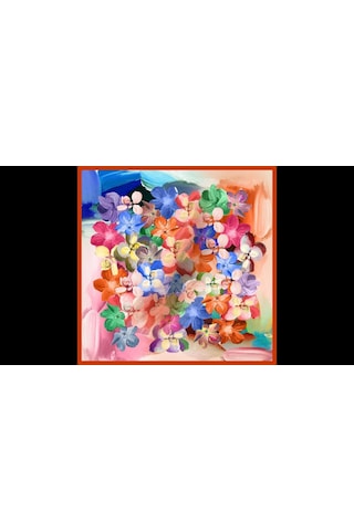 İpekal Fresh Soft Pamuk Eşarp - 05079 - 90 X 90 / 19 Kiremit - Pembe 19 Kiremit - Pembe