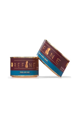 Refine Kedi Konservesi Levrekli Ve Ton Balıklı 85 Gr